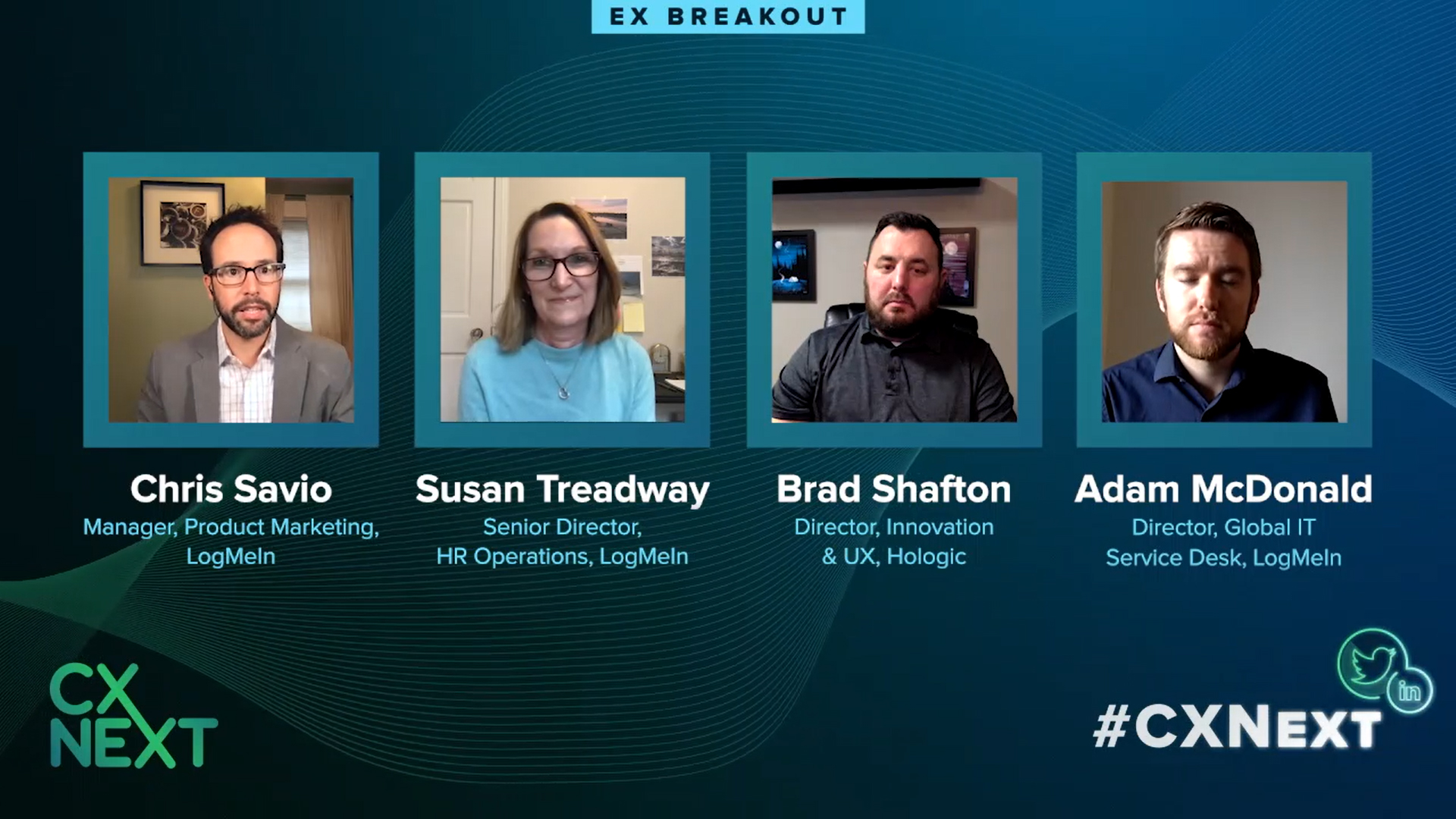 Ex Breakout panel layout of 4 speakers