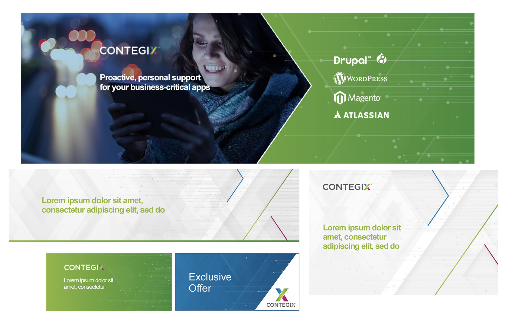 An image of the Contegix banner designs.