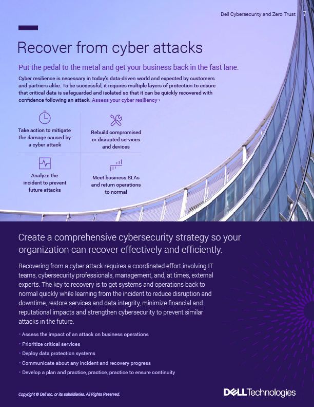 A page from our Dell Cybersecurity ebook design.